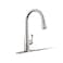 Kohler KOHLER K597VS Simplice Pull Down Kitchen Faucet 3Spray Faucet Kitchen Sink Faucet with Pull Down Sprayer Vibrant Stainless