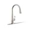 Kohler KOHLER K597VS Simplice Pull Down Kitchen Faucet 3Spray Faucet Kitchen Sink Faucet with Pull Down Sprayer Vibrant Stainless