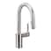 Moen Align Chrome OneHandle Pulldown Bar Faucet with Power Clean featuring Reflex Docking Spray Head 13 Hole Bar Sink Faucet with Retractable Sprayer 5965