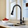 SOKA Pull Down Kitchen Faucet with Sprayer High Arc Aquablade Sweep Stream Spray Three Working Modes Fit For 1 3 Hole Oil Rubbed Bronze