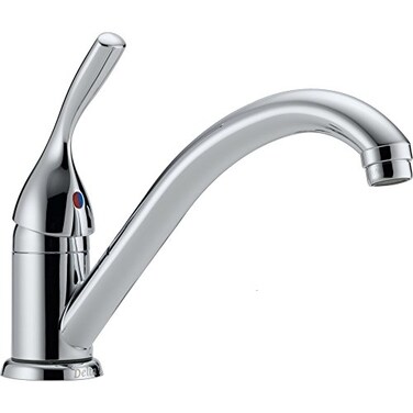 DELTA Delta Faucet Classic SingleHandle Kitchen Sink Faucet Chrome Kitchen Faucet Kitchen Sink Faucet SingleHole Chrome 101DST