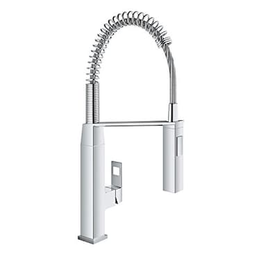 GROHE Grohe Eurocube SingleHandle PullDown SemiPro Kitchen Faucet StarLight Chrome