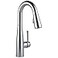 DELTA Delta Essa Brushed Nickel Bar Sink Faucet with Pull Down Sprayer Modern Single Hole Prep Sink Faucet Single Handle Arctic Stainless 9913ARDST