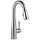 DELTA Delta Essa Brushed Nickel Bar Sink Faucet with Pull Down Sprayer Modern Single Hole Prep Sink Faucet Single Handle Arctic Stainless 9913ARDST