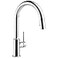 DELTA Delta Trinsic Chrome Kitchen Faucet with Pull Down Sprayer Modern Single Hole Kitchen Sink Faucet Single Handle Chrome 9159DST