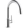 DELTA Delta Trinsic Chrome Kitchen Faucet with Pull Down Sprayer Modern Single Hole Kitchen Sink Faucet Single Handle Chrome 9159DST