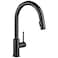 DELTA Delta Trinsic Matte Black Kitchen Faucet with Pull Down Sprayer Modern Single Hole Kitchen Sink Faucet Single Handle Matte Black 9159BLDST