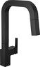 DELTA Delta Junction Matte Black Kitchen Faucet with Pull Down Sprayer Modern Single Hole Kitchen Sink Faucet Single Handle Matte Black 19825LFBL