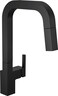 DELTA Delta Junction Matte Black Kitchen Faucet with Pull Down Sprayer Modern Single Hole Kitchen Sink Faucet Single Handle Matte Black 19825LFBL