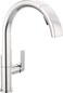 DELTA Delta Keele Chrome Kitchen Faucet with Pull Down Sprayer Modern Single Hole Kitchen Sink Faucet Single Handle Chrome 19824LF