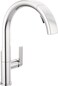 DELTA Delta Keele Chrome Kitchen Faucet with Pull Down Sprayer Modern Single Hole Kitchen Sink Faucet Single Handle Chrome 19824LF