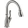 DELTA Delta Leland Brushed Nickel Kitchen Faucet with Pull Down Sprayer Traditional Single Hole Kitchen Sink Faucet Single Handle SpotShield Stainless 9178SPDST