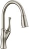 DELTA Delta Ophelia Brushed Nickel Kitchen Faucet with Pull Down Sprayer Modern Single Hole Kitchen Sink Faucet Single Handle SpotShield Stainless 19888ZSPDST
