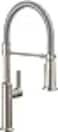DELTA Delta Rhett Pro Style Commercial Kitchen Faucet with Pull Down Sprayer Brushed Nickel Single Hole Kitchen Sink Faucet Single Handle Stainless 18829SSDST