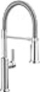DELTA Delta Rhett Pro Style Commercial Kitchen Faucet with Pull Down Sprayer Chrome Single Hole Kitchen Sink Faucet Single Handle Chrome 18829DST