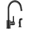 Peerless Precept SingleHandle Kitchen Sink Faucet with Side Sprayer Matte Black P199152LFBL