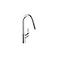 hansgrohe Focus Chrome High Arc Kitchen Faucet with Magnetic Docking Spray Head Chrome 04505000