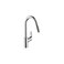 hansgrohe Focus Chrome High Arc Kitchen Faucet with Magnetic Docking Spray Head Chrome 04505000
