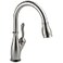DELTA Delta Leland Touchless Kitchen Faucet with Touch Technology Brushed Nickel Kitchen Sink Faucet with Pull Down Sprayer Single Hole SpotShield Stainless 9178TLSPDST