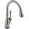 DELTA Delta Leland Touchless Kitchen Faucet with Touch Technology Brushed Nickel Kitchen Sink Faucet with Pull Down Sprayer Single Hole SpotShield Stainless 9178TLSPDST