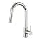 Tohlar Kitchen Sink Faucets with PullDown Sprayer Modern Stainless Steel Single Handle Pull Down Sprayer Faucet with Deck Plate