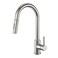 Tohlar Kitchen Sink Faucets with PullDown Sprayer Modern Stainless Steel Single Handle Pull Down Sprayer Faucet with Deck Plate
