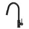 Tohlar Black Kitchen Faucets with PullDown Sprayer Single Handle Kitchen Faucet Modern Stainless Steel Kitchen Sink Faucet with Deck Plate