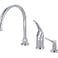 Kingston Brass KB821K1 SingleHandle Widespread Kitchen Faucet Polished Chrome