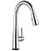 DELTA Delta Essa Chrome Touch Kitchen Faucet with Pull Down Sprayer Modern Single Hole Touch On Kitchen Sink Faucet Single Handle Chrome 9113TDST