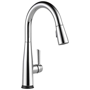 DELTA Delta Essa Chrome Touch Kitchen Faucet with Pull Down Sprayer Modern Single Hole Touch On Kitchen Sink Faucet Single Handle Chrome 9113TDST