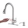 Keer Touchless Kitchen Faucet with Pull Down Sprayer Motion Sensor Kitchen Faucet with Kitchen Soap Dispenser Single Kitchen Faucet High Arc Pull Out Faucet for Kitchen Sink RVBrush Nickel