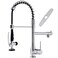 GIMILI Chrome Kitchen Faucet with Pull Down Sprayer Single Handle High Pressure Kitchen Sink Faucet Commercial DoubleHeaded Stainless Steel Kitchen Faucets Sink with Deck Plate