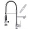 GIMILI Chrome Kitchen Faucet with Pull Down Sprayer Single Handle High Pressure Kitchen Sink Faucet Commercial DoubleHeaded Stainless Steel Kitchen Faucets Sink with Deck Plate