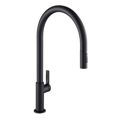 Kraus KRAUS Oletto HighArc Single Handle PullDown Kitchen Faucet in Matte Black KPF2821MB