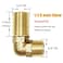 Joywayus Wall Mount Commercial Faucet Installation Kit Brass 12 G Male Elbow Backsplash Mount Connector for Stainless Steel Commercial Kitchen Prep Utility Sink 2 PCS