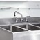 KWODE 14 Swivel Spout Replacement Kit for Commercial Kitchen Sink Faucet with Swing Nozzle Stainless Steel Addon Spout Chrome Polished FinishConnector Size is M25125MM