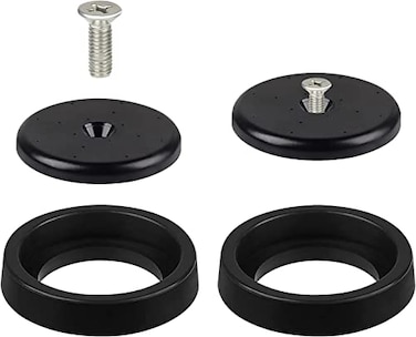 TBER Brass Pre Rinse Spray Valve Repair Kit for All Commercial Kitchen Sink Sprayer Spray Face Bumper and Screw Repair Part Black2Pack
