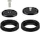 TBER Brass Pre Rinse Spray Valve Repair Kit for All Commercial Kitchen Sink Sprayer Spray Face Bumper and Screw Repair Part Black2Pack
