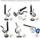 TBER Grey PreRinse Spray Valve Repair Kit for All Commercial Kitchen Sink Sprayer Spray Face Bumper and Screw Repair Part Grey