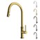 VIGO Bristol 19 H Single Handle PullDown Sprayer Kitchen Faucet in Matte Brushed GoldVG02033MG