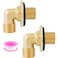 worldwhere Worldwhere Wall Mount Commercial Faucet Installation kitBrass 2 Pack Backsplash Mount Set for Stainless Steel Commercial Kitchen Prep Utility Sink G12