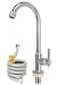 Gonabos Cold Water Faucet Only High Arc Single Handle One Hole Faucet for Kitchen Garden Bar Outdoor Boat CamperFree Cold Water Supply Lines