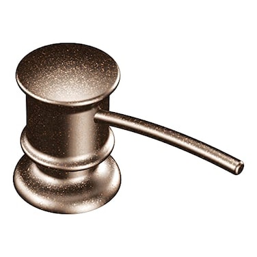 Moen 3944ORB Deck Mounted Kitchen Soap Dispenser with Above the Sink Refillable Bottle Oil Rubbed Bronze