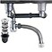 QruiLanTu Double Sink Drain Kit Space Saving Kitchen Sink Drain Kit Expandable Flexible 1 12 PTrap Pipe 312 Inch Sink Drain Assembly Kit with 4Way Fitting Adapter for Dishwasher