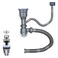 QruiLanTu One Sink Kitchen Drainage Kit Space Saving Flexible Drain Pipe Flexible PTrap Drain Strainer with 312 Inch Kitchen Sink Drain Assembly kitSuitable for Kitchen Bathroom RV