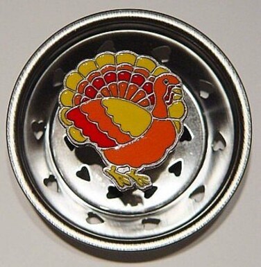 Billy Joe Thanksgiving Turkey Gobble Enamel Novelty Sink Strainer
