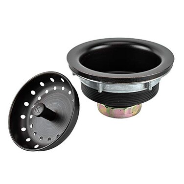 Keeney K5435VB Stainless Steel Kitchen Sink Strainer with Fixed Post Basket Venetian Bronze