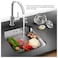 HIGHCRAFT Highcraft 9753 Kitchen Sink 312 Inch Stainless Steel Drain Assembly with Strainer Basket and Rubber Stopper Long Extended Shank 334 Inch