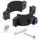 Kyuionty Drain Saddle Valve with 14 Quick Connect Water Filters Drain Saddle Clamp for UnderSink Reverse Osmosis System 4 Pack