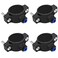 Kyuionty Drain Saddle Valve with 14 Quick Connect Water Filters Drain Saddle Clamp for UnderSink Reverse Osmosis System 4 Pack